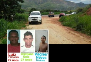 Os três corpos foram identificados como sendo de três jovens, um de 16 e dois de 27 anos de idade, desaparecidos desde o dia 4 de janeiro entre Itaípe e Teófilo Otoni