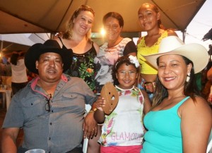 Família prestigia o festival em Potonzinho