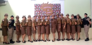 Policiais militares que participaram do 1º Encontrão de Mulheres do Vale do Mucuri