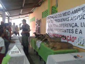Polícia Militar realiza atividades de educação ambiental em educandários