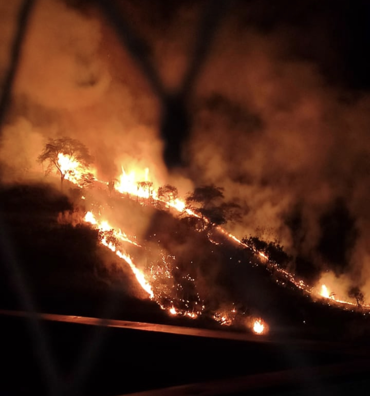 Incêndios florestais assustaram a população e movimentaram os Bombeiros nesta sexta em T. Otoni