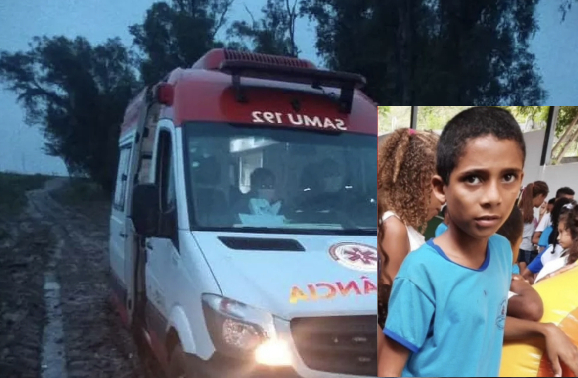 Mãe encontra filho de 10 anos morto após acidente com bicicleta em Topázio, zona rural de Teó, nesta terça-feira