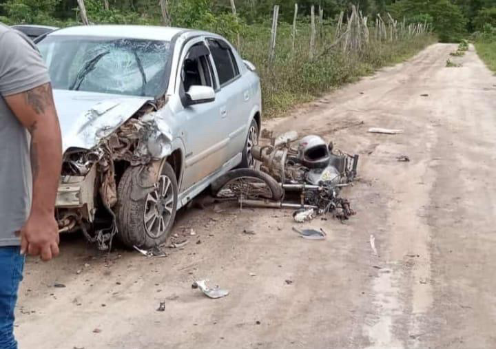 Vaqueiro morre em acidente quando entregava leite de motocicleta na manhã de hoje em Itaipé