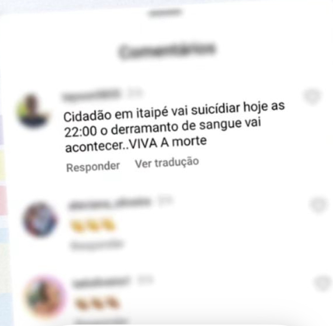 Após mensagem no Instagram PM evita suicídio em Itaipé nesta quarta-feira