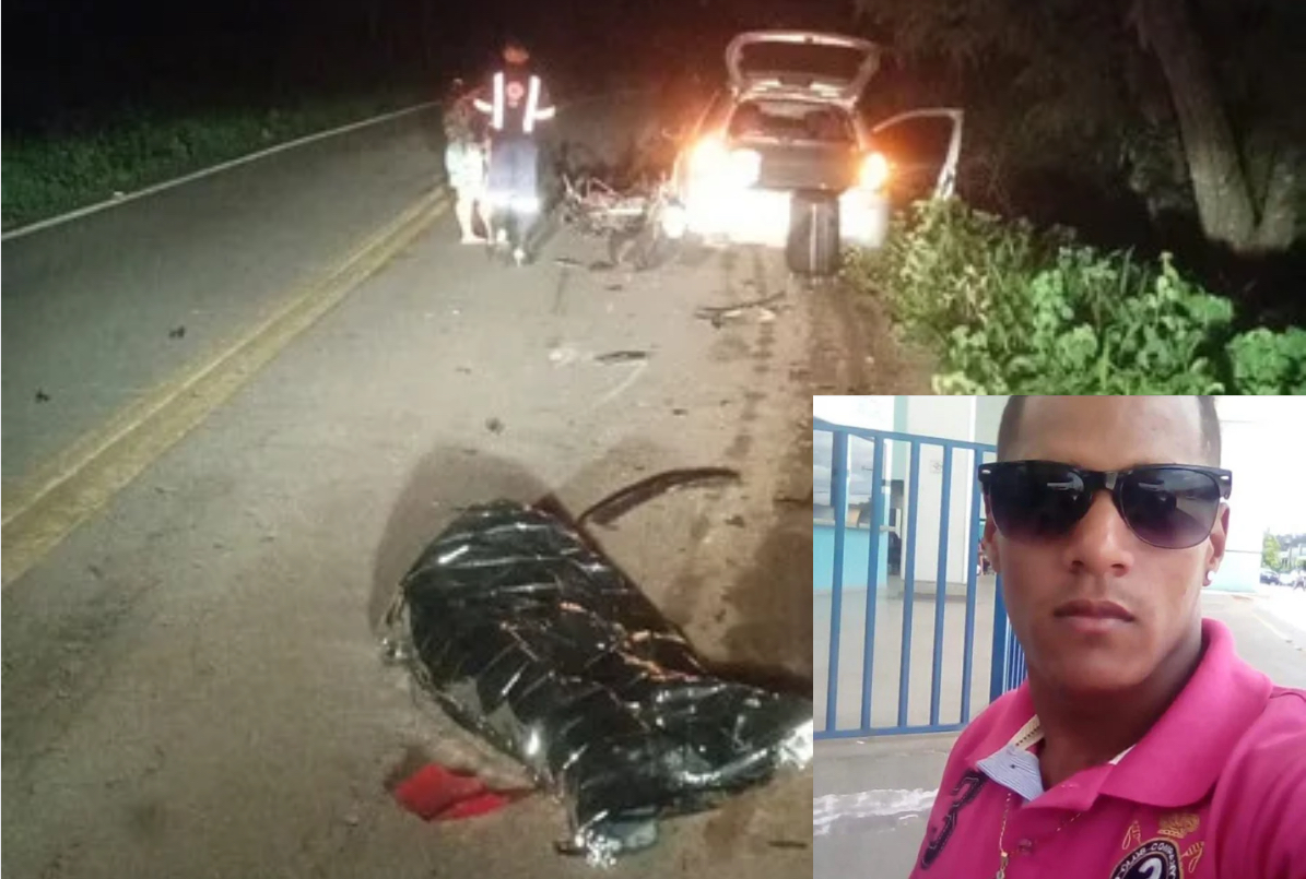 Motociclista de Poté morre em colisão entre moto e veículo próximo a Valão; Duas das 3 mulheres do carro ficaram feridas