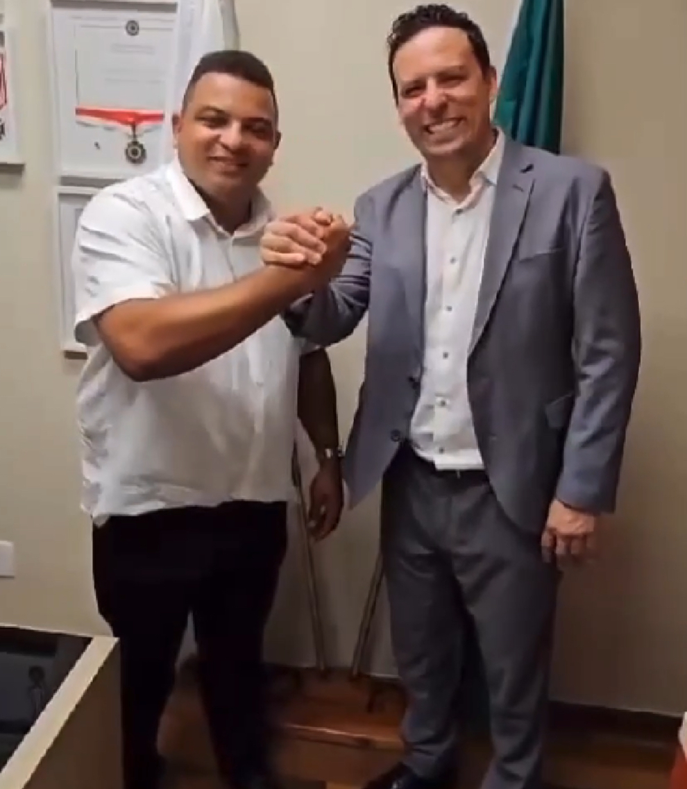 Roni Franco, presidente do Solidariedade em Teófilo Otoni encontra vice-presidente do partido em MG