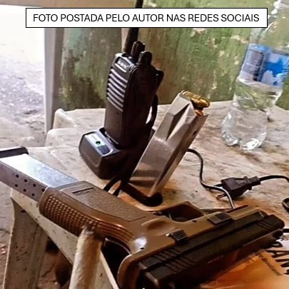 Integrante de facção posta foto com arma, radinho, munições e drogas nas redes sociais e acaba preso pela Polícia Civil em Teófilo Otoni